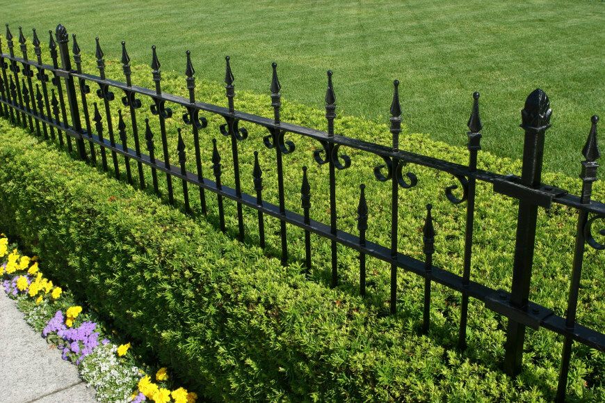 Installing Elegant and Secure wrought iron fence