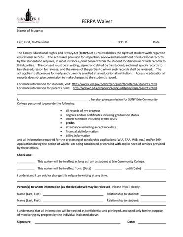 Understanding The Ferpa Waiver: What Is Ferpa Waiver