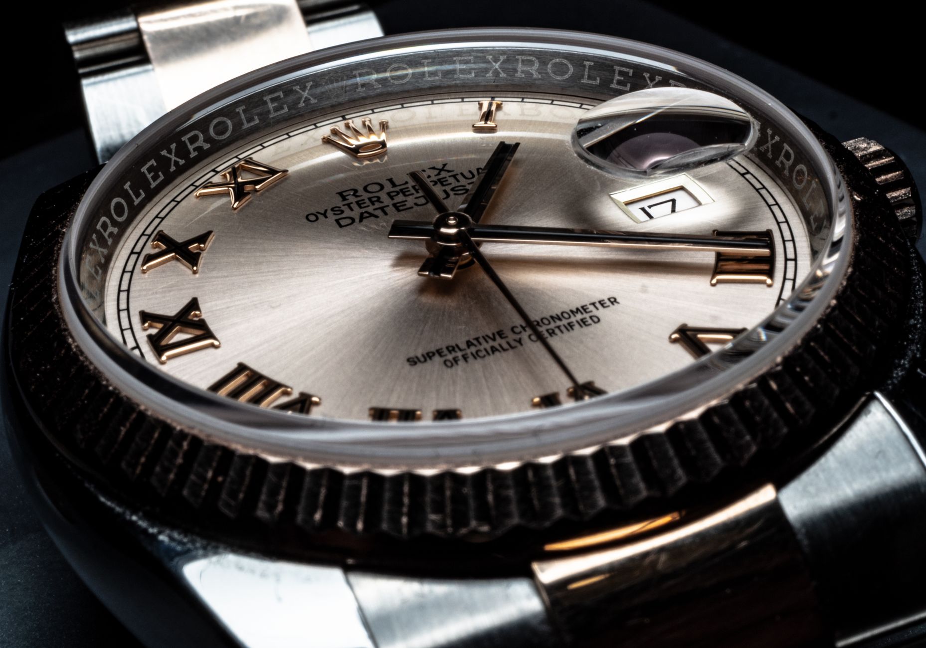 luxury Rolex watch on display for safe selling process